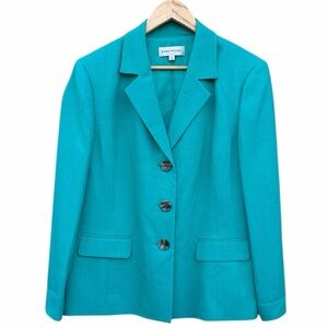 Evan Picone Classic Time Vibrant Teal Blazer size 18 NEW